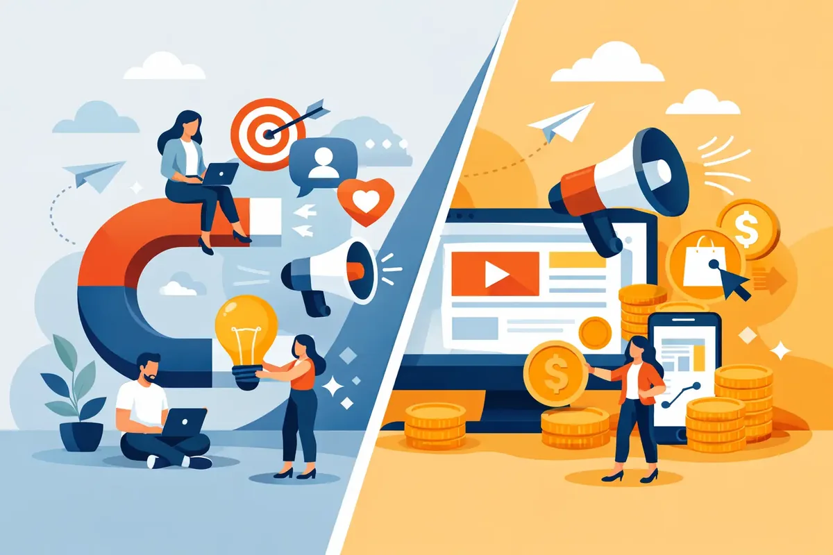 Inbound marketing vs publicidad pagada