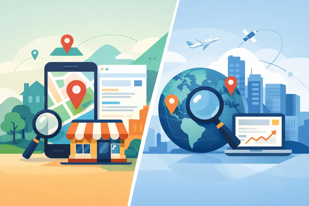 SEO local vs SEO nacional: cuál te conviene