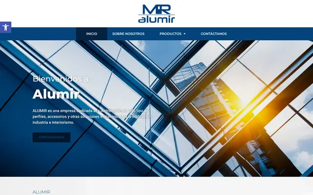 Portada de la web de Alumir