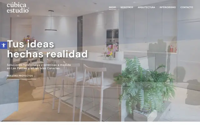 Portada de la web de Cúbica Estudio