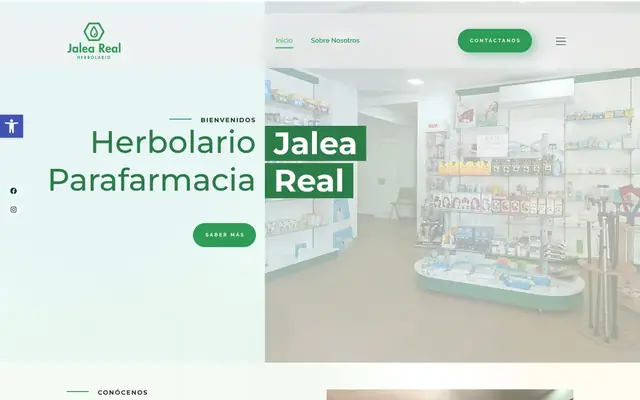 Portada de la web de Herbolario Jalea Real