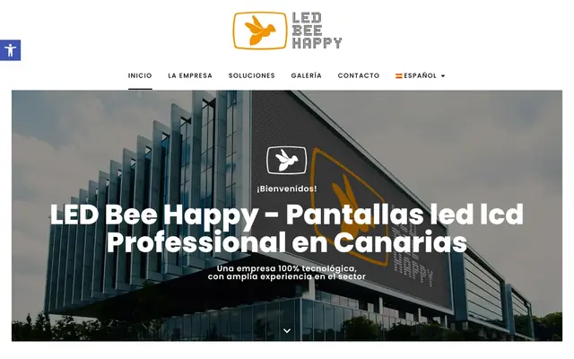 Portada de la web de Led Bee Happy