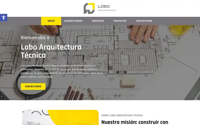Portada de la web de Lobo Arquitectura