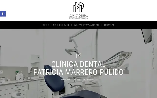 Portada de la web de Clínica Dental Patricia Marrero