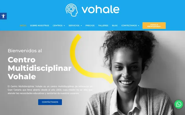 Portada de la web de Vohale